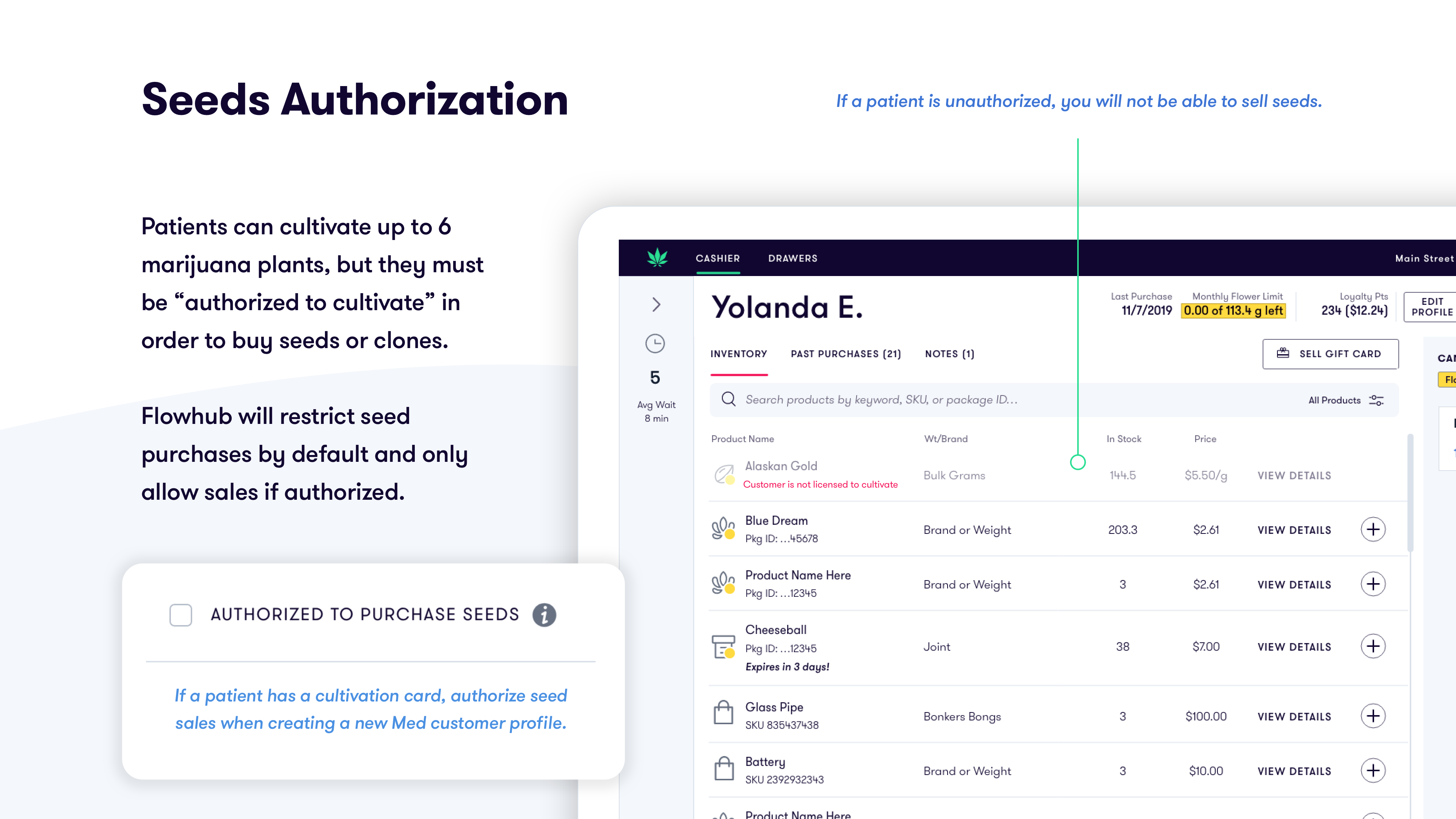 Missouri patient cultivation card - manage easily in Flowhub