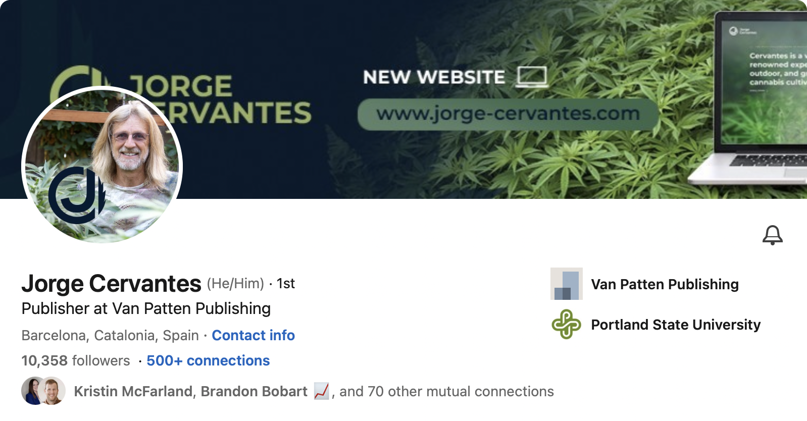 Jorge Cervantes cannabis influencer