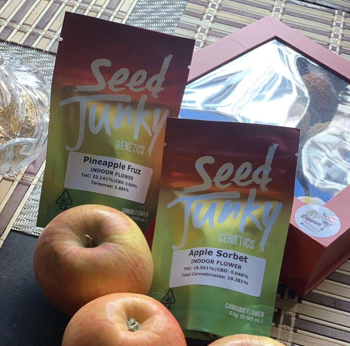 Pre-packaged Seed Junky cannabis flower