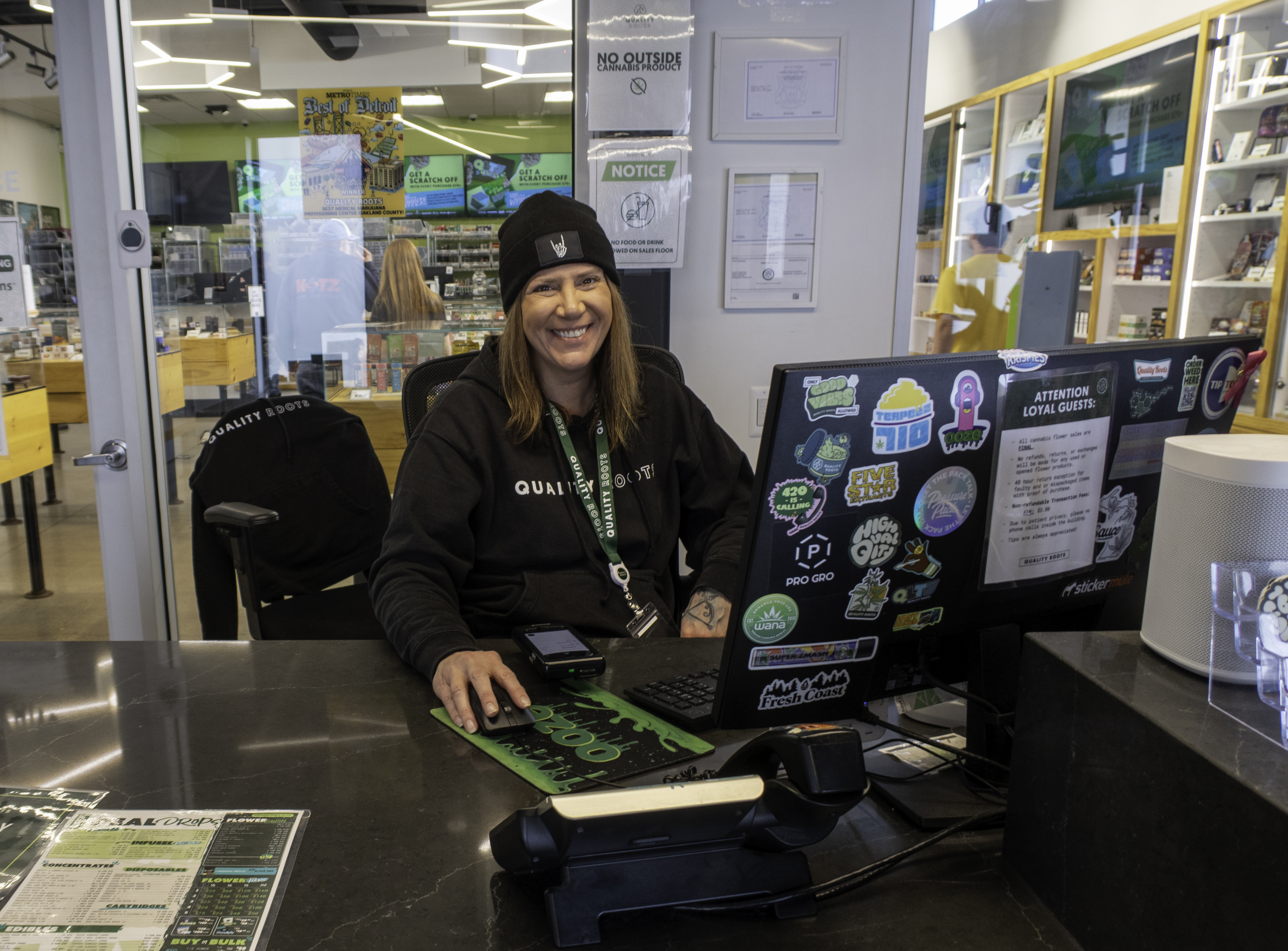 quality roots dispensary check in experience