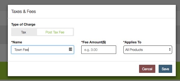 set up cannabis post-tax fees