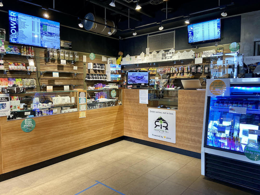 cannabis dispensary with a small space